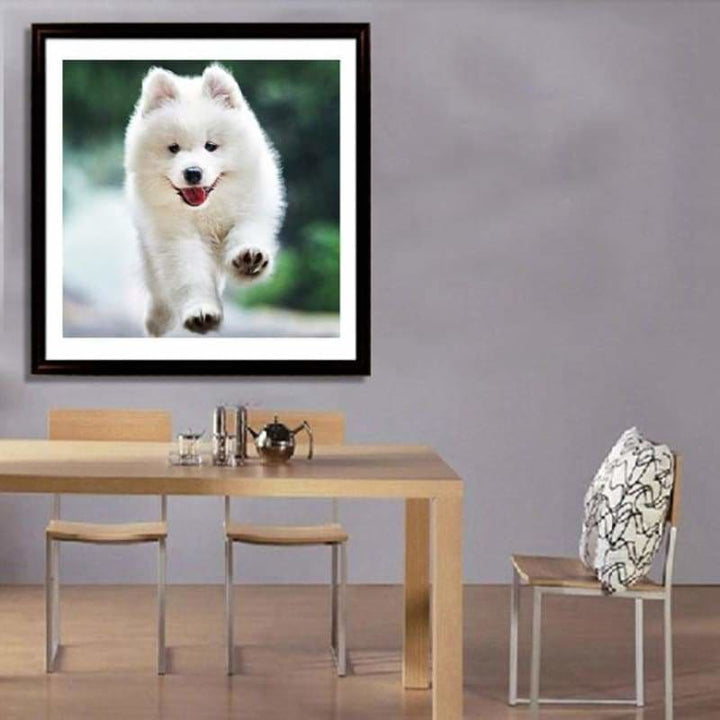 Full Drill - 5D DIY Diamond Painting Kits Cute White Pet Dog