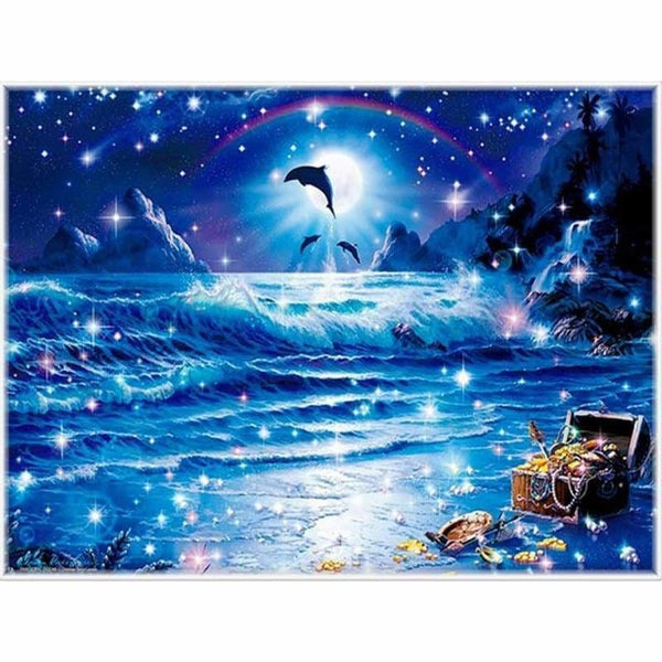 Full Drill - 5D DIY Diamond Painting Kits Dream Moon Leaping