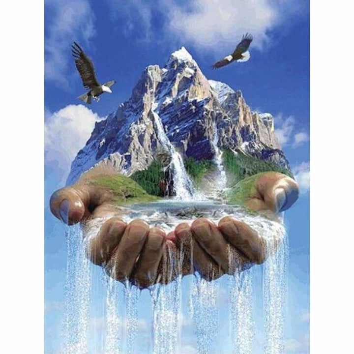 Full Drill - 5D DIY Diamond Painting Kits Dream Mountain 