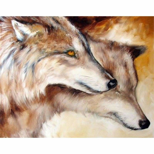 Full Drill - 5D DIY Diamond Painting Kits Dream Wolf Lover -