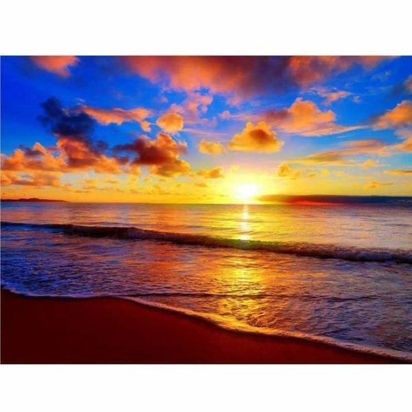 Full Drill - 5D DIY Diamond Painting Kits Fantastic Sunset 