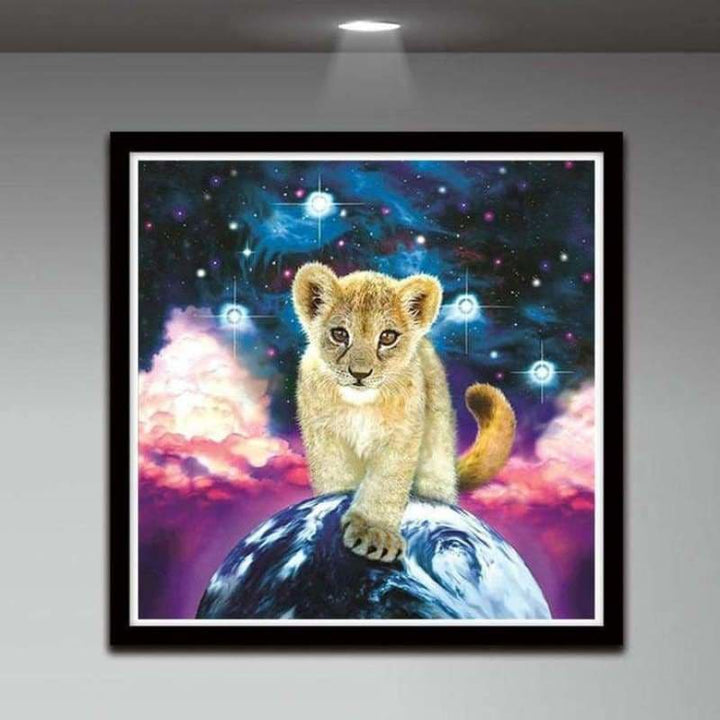 Full Drill - 5D DIY Diamond Painting Kits Fantasy Cute Lion 