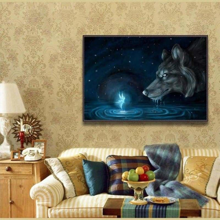 Full Drill - 5D DIY Diamond Painting Kits Fantasy Dream Wolf