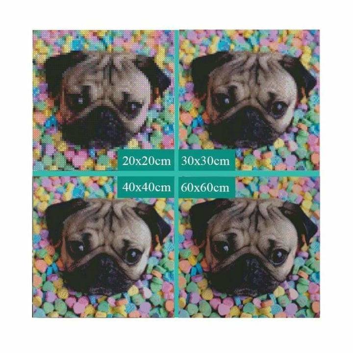 Full Drill - 5D DIY Diamond Painting Kits Funny Cute Dog 