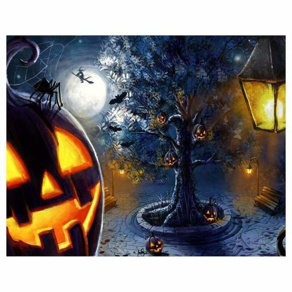 Full Drill - 5D DIY Diamond Painting Kits Halloween Moon 