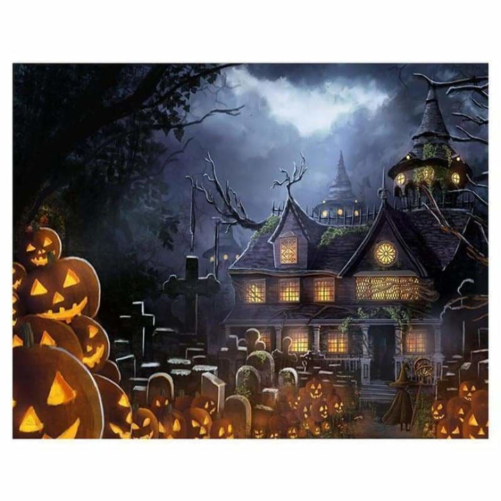 Full Drill - 5D DIY Diamond Painting Kits Halloween Pumpkin 