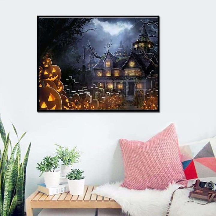 Full Drill - 5D DIY Diamond Painting Kits Halloween Pumpkin 