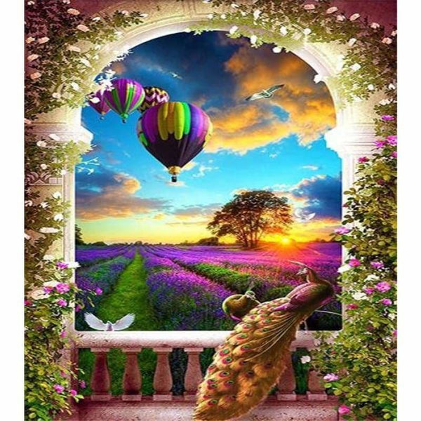 Full Drill - 5D DIY Diamond Painting Kits Lavender Garden 