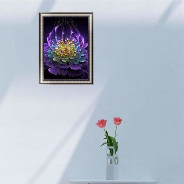 Full Drill - 5D DIY Diamond Painting Kits Light Lotus Flower