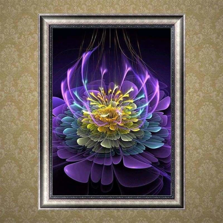 Full Drill - 5D DIY Diamond Painting Kits Light Lotus Flower