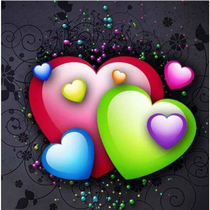 Full Drill - 5D DIY Diamond Painting Kits Love Hearts - NEEDLEWORK KITS