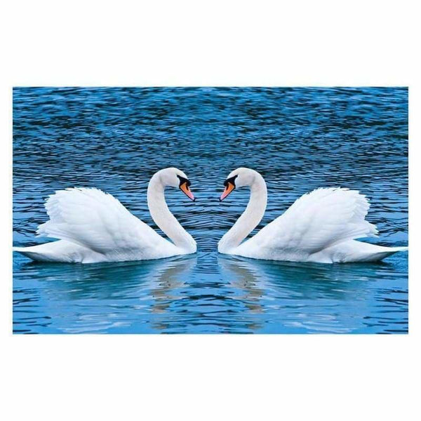 Full Drill - 5D DIY Diamond Painting Kits Loving Swan in the