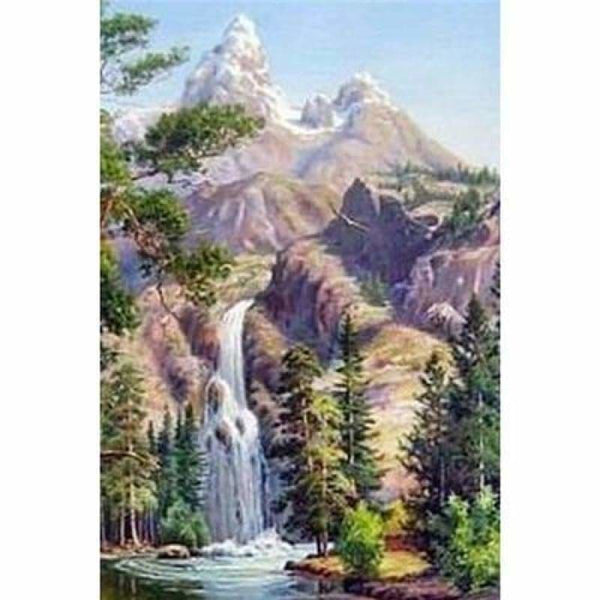 Full Drill - 5D DIY Diamond Painting Kits Mountain Waterfall