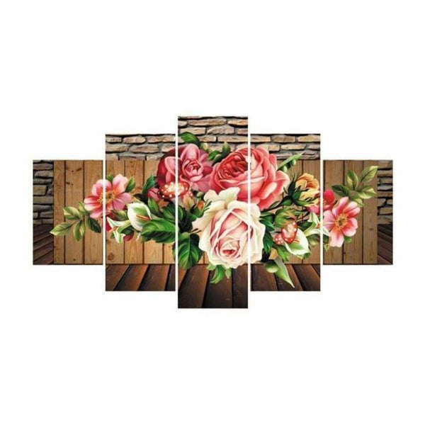 Full Drill - 5D DIY Diamond Painting Kits Multi Panel Flower