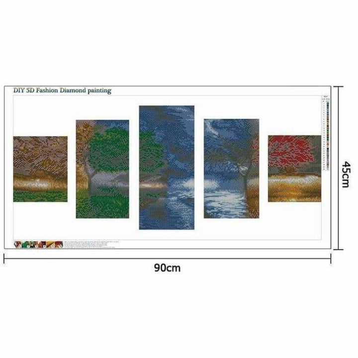 Full Drill - 5D DIY Diamond Painting Kits Multi Panel Four 