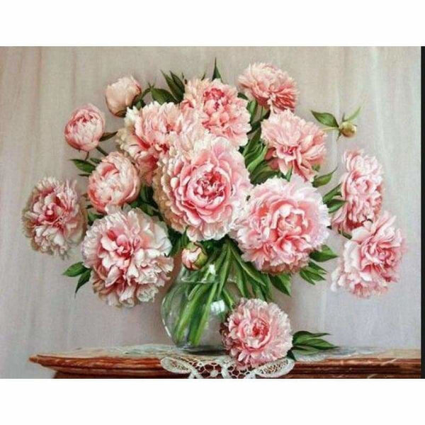 Full Drill - 5D DIY Diamond Painting Kits Peony Flower 