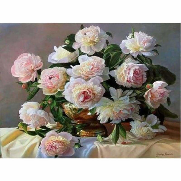 Full Drill - 5D DIY Diamond Painting Kits Peony Flowers - 3