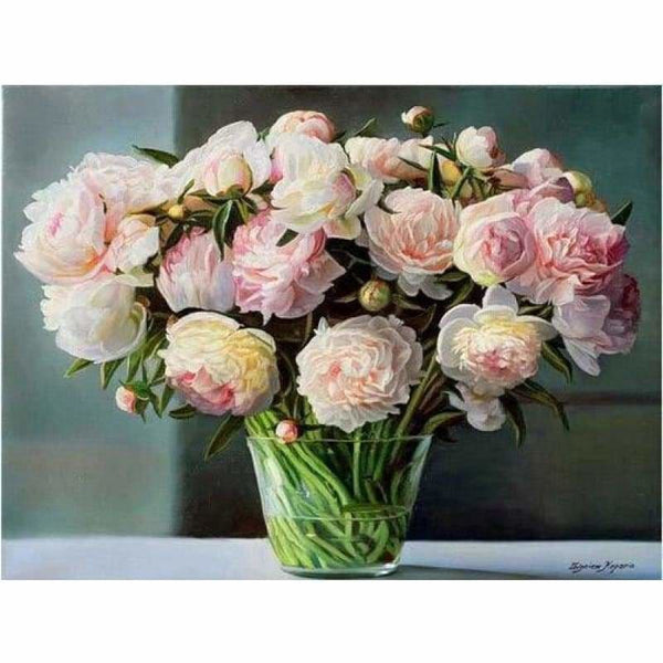 Full Drill - 5D DIY Diamond Painting Kits Peony Flowers - 4