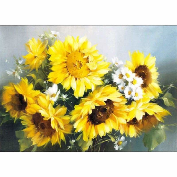 Full Drill - 5D DIY Diamond Painting Kits Plant Sunflowers -