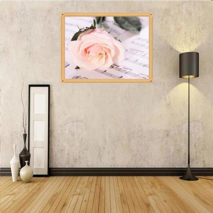 Full Drill - 5D DIY Diamond Painting Kits Pretty Pink Rose -