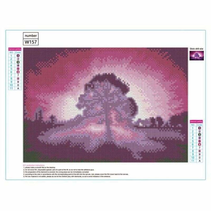 Full Drill - 5D DIY Diamond Painting Kits Purple style 