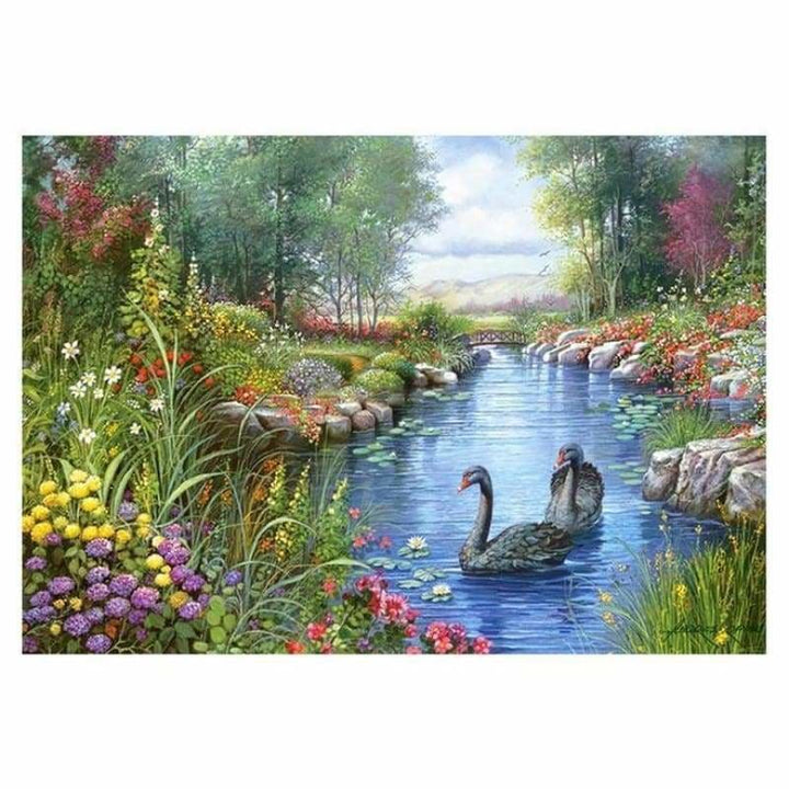 Full Drill - 5D DIY Diamond Painting Kits Quiet Landscape Lake - NEEDLEWORK KITS