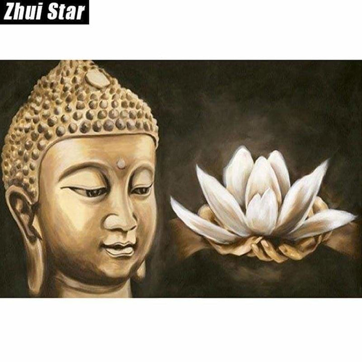 Full Drill - 5D DIY Diamond Painting Kits Religion Buddha 