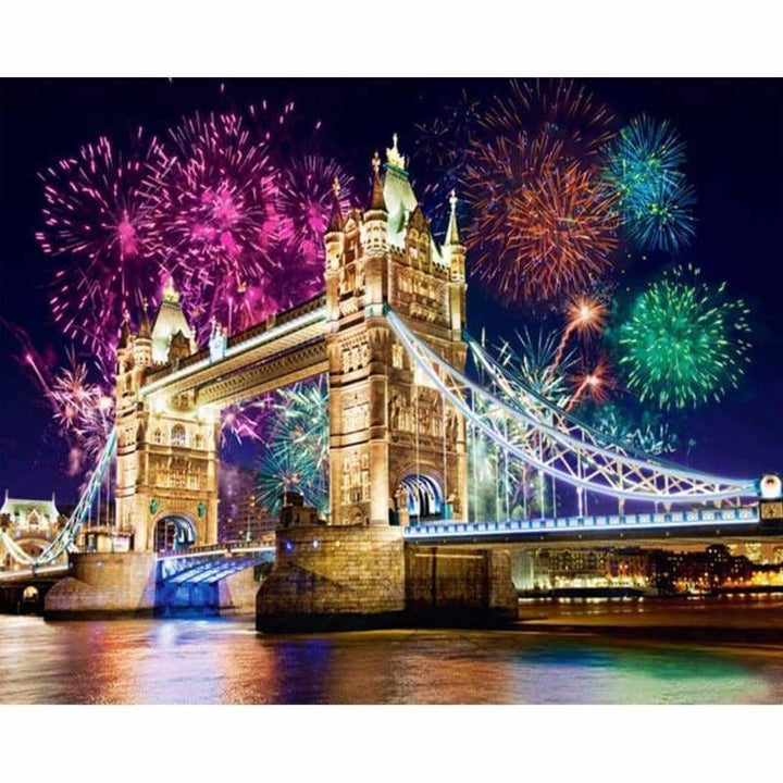 Full Drill - 5D DIY Diamond Painting Kits Scenery Fireworks 