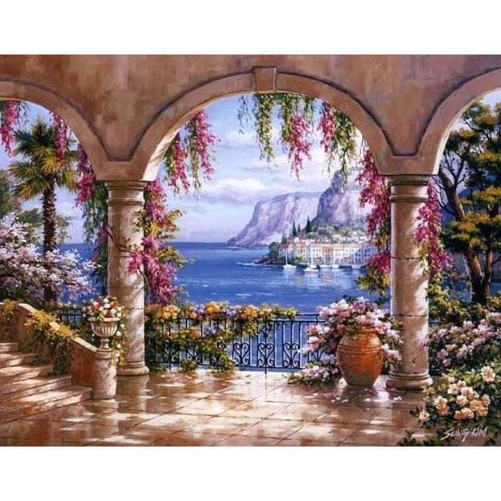 Full Drill - 5D DIY Diamond Painting Kits Seaside Scenery - 