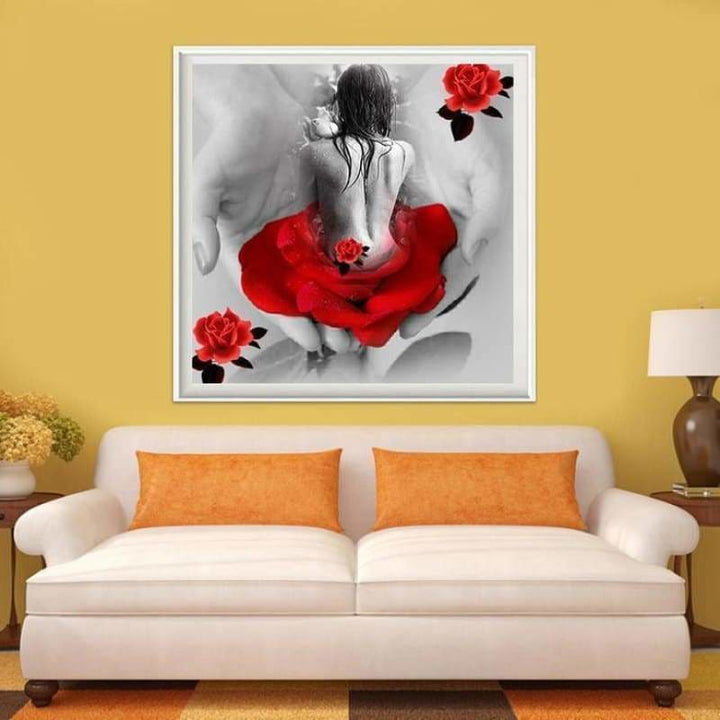 Full Drill - 5D DIY Diamond Painting Kits Sexy Woman Flower