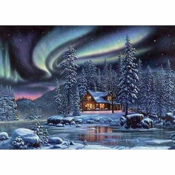 Full Drill - 5D DIY Diamond Painting Kits Snow Forest Scenic