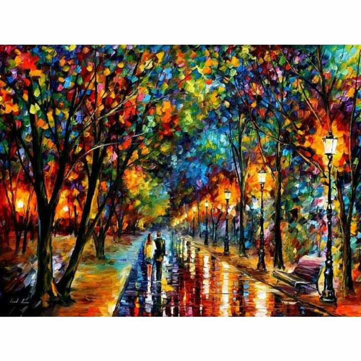 Full Drill - 5D DIY Diamond Painting Kits Street After Rain 