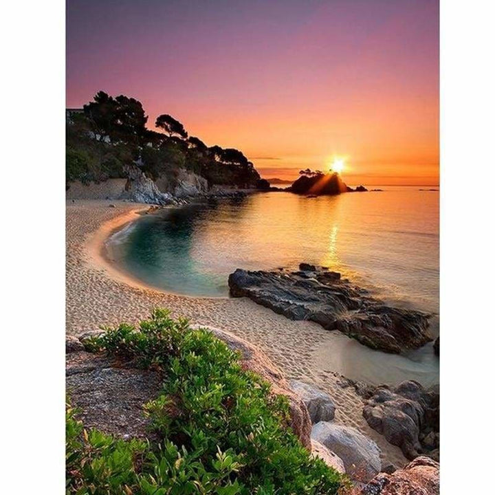 Full Drill - 5D DIY Diamond Painting Kits Sunset Landscape 