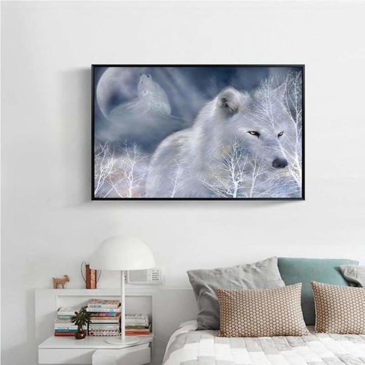 Full Drill - 5D DIY Diamond Painting Kits White Wolf - 3