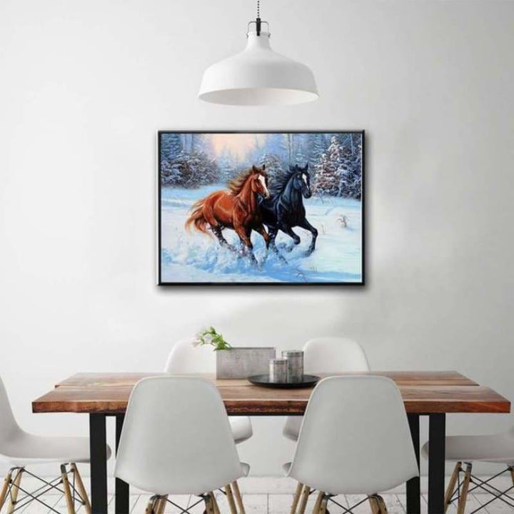 Full Drill - 5D DIY Diamond Painting Kits Winter Animal 