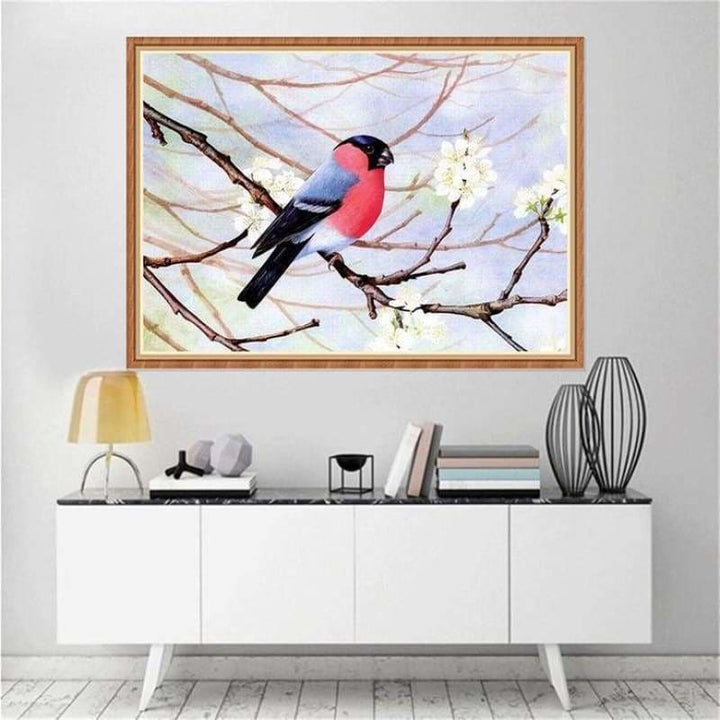 Full Drill - 5D DIY Diamond Painting Kits Winter Bird on the