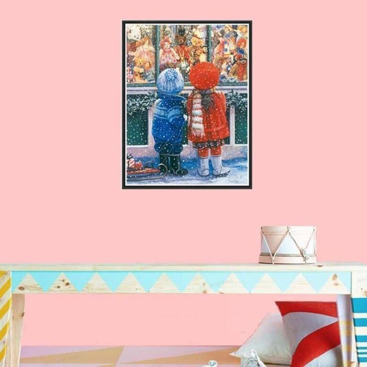 Full Drill - 5D DIY Diamond Painting Kits Winter Boy And 