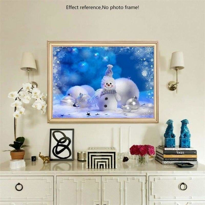 Full Drill - 5D DIY Diamond Painting Kits Winter Cute Snowman - NEEDLEWORK KITS