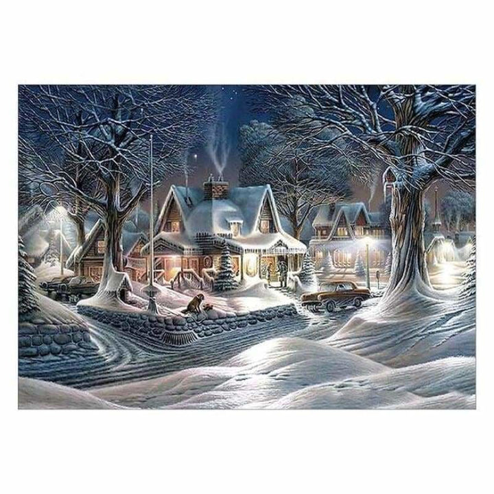 Full Drill - 5D DIY Diamond Painting Kits Winter Landscape 