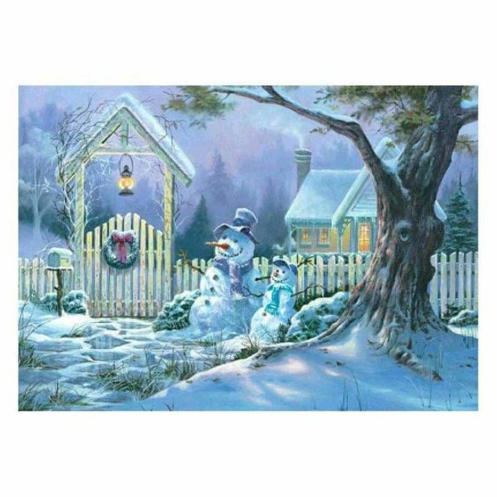 Full Drill - 5D DIY Diamond Painting Kits Winter Snowman 