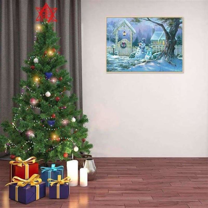 Full Drill - 5D DIY Diamond Painting Kits Winter Snowman 