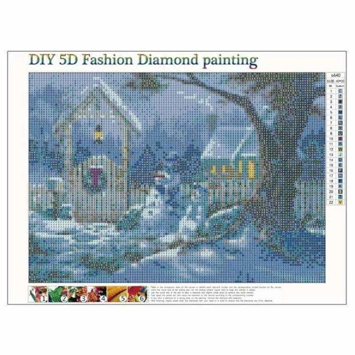 Full Drill - 5D DIY Diamond Painting Kits Winter Snowman 