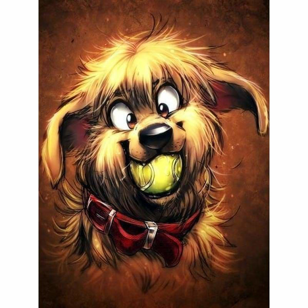 Funny Dog Pattern Wall Decor Full Drill - 5D Diy Diamond 