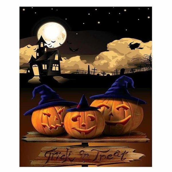 Halloween Pumpkin Full Drill - 5D Diy Diamond Painting Kits 