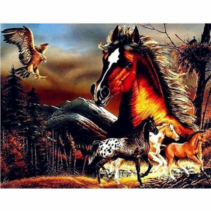 Hot Sale Horse Full Drill - 5D Diy Diamond Painting Kits 