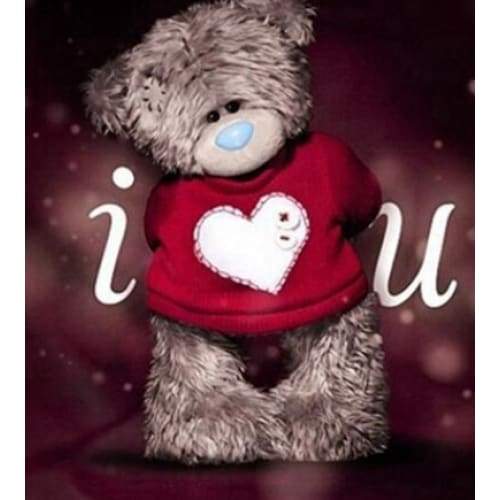 I Love You Bear- Full Drill Diamond Painting - NEEDLEWORK KITS