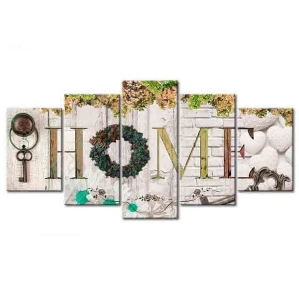 Large Size Multi Panel Sweet Wall Decor Full Drill - 5D Diy 