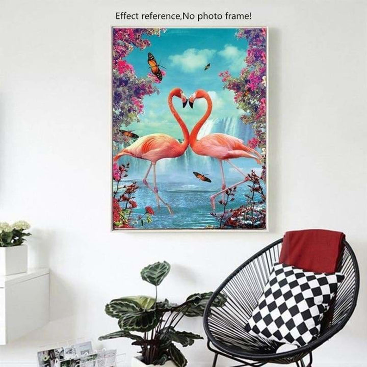 Modern Art Flamingos Full Drill - 5D Diy Embroidery Diamond 