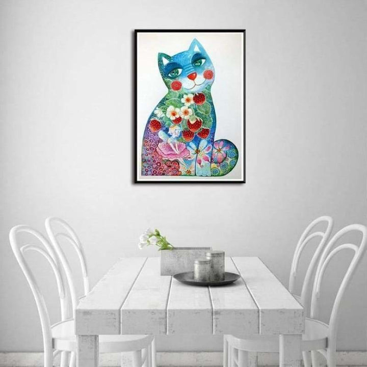 Modern Art Style Cat Full Drill - 5D Diy Diamond Painting 