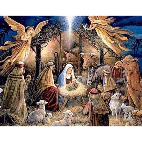 Nativity Scene 2 - Full Drill Diamond Painting - NEEDLEWORK KITS